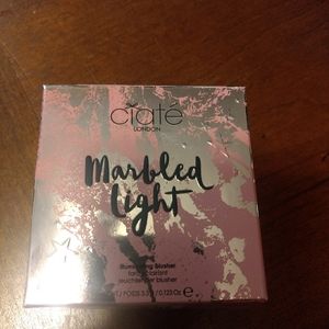 Coated marbled light blush